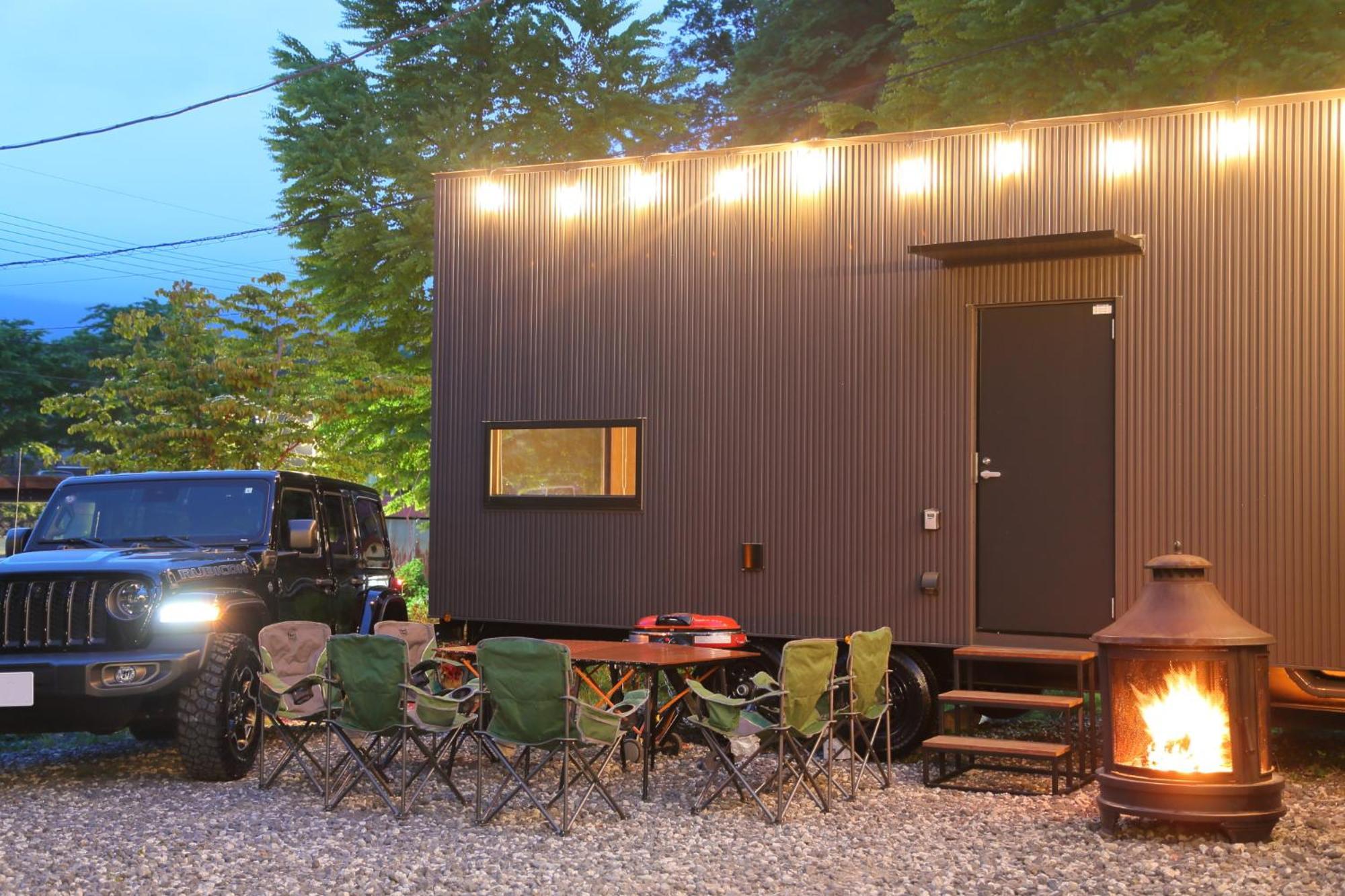 Fuji Time Traveler Bbqが楽しめる 河口湖湖畔すぐそば 6名宿泊可のトレーラーハウス Azagawa Exterior foto